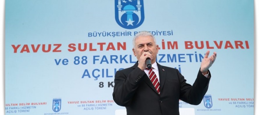 Başbakan Yıldırım, Yavuz Sultan Selim Bulvarı ve 88 farklı hizmetin açılış töreninde konuştu
