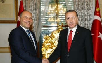 Cumhurbaşkanı Erdoğan, Ukrayna Parlamento Başkanı Parubiy’i Kabul Etti
