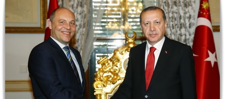 Cumhurbaşkanı Erdoğan, Ukrayna Parlamento Başkanı Parubiy’i Kabul Etti