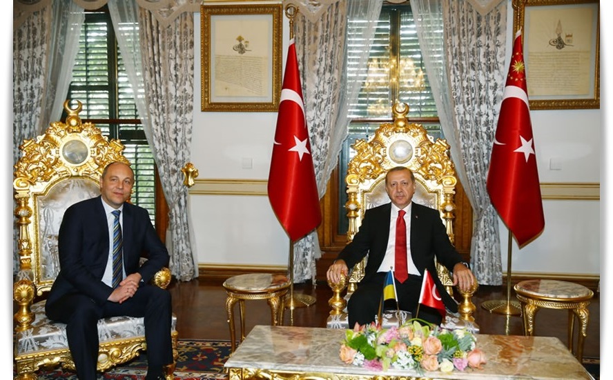 Cumhurbaşkanı Recep Tayyip Erdoğan, Ukrayna Parlamento Başkanı Andriy Parubiy - Enerji ,Haber (2)