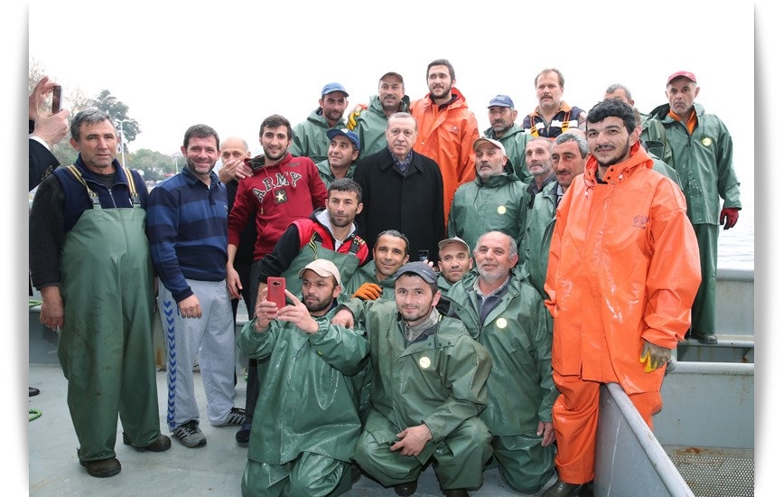 Enerji   haber - Türkiye,Cumhurbaşkanı Recep Tayyip Erdoğan, balıkçılarla birlikte ava çıktı (10)