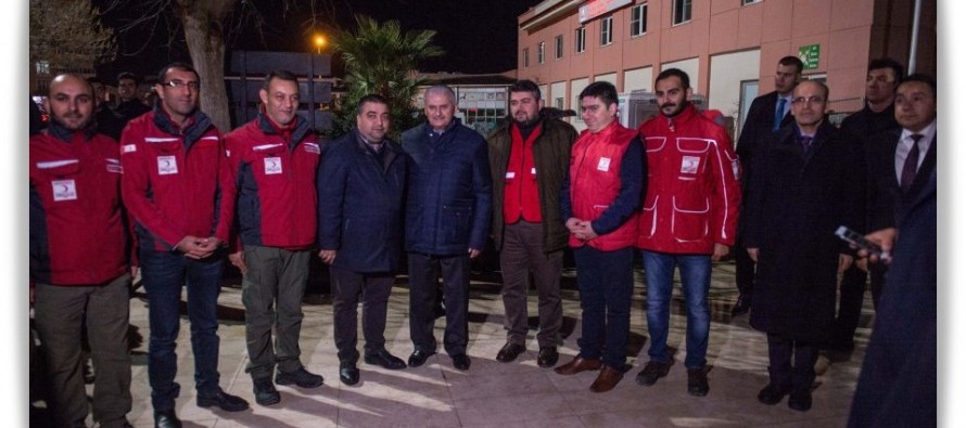 Başbakan Yıldırım, El Bab’a yönelik operasyonda yaralanan askerleri ziyaret etti