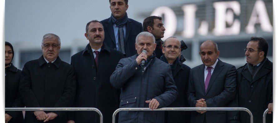 Başbakan Binali Yıldırım Kilis’te halka hitap etti