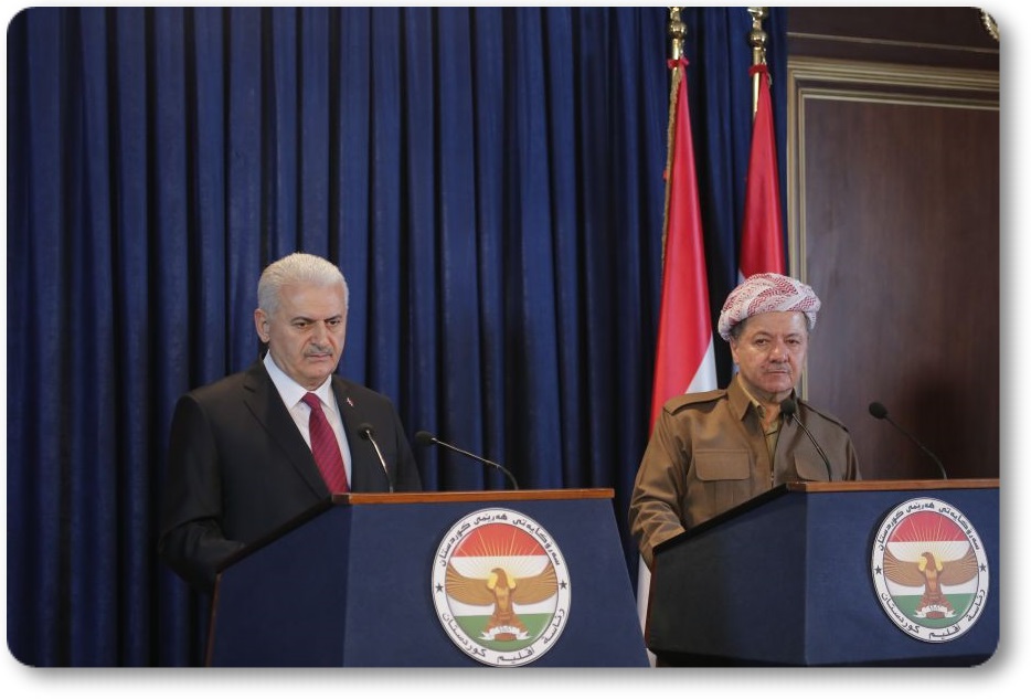 Enerji  gazetesi - Başbakan Binali Yıldırım, Mesud Barzani (2)
