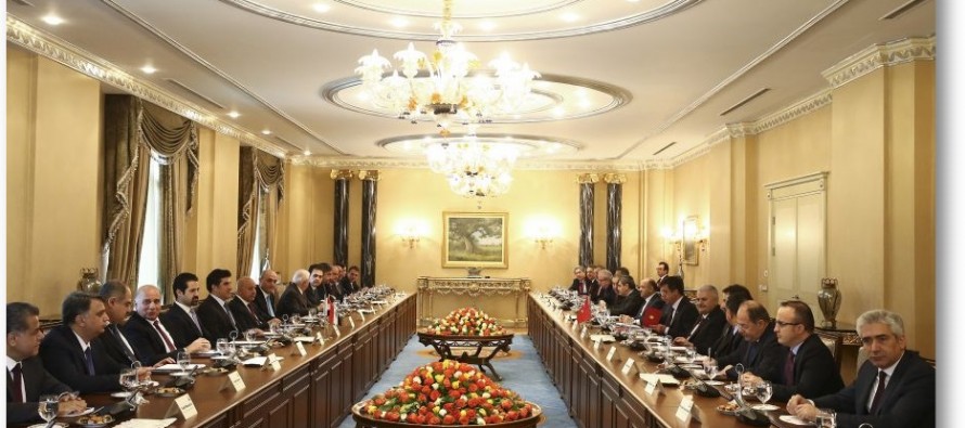Başbakan Yıldırım, IKBY Başbakanı Barzani ile heyetler arası görüşmelere başkanlık etti