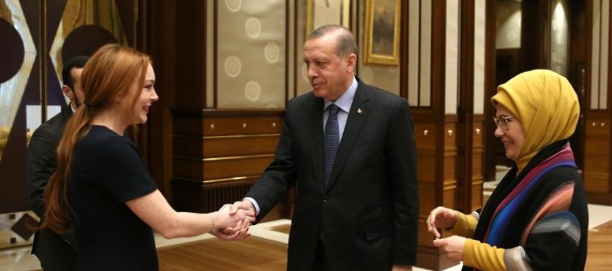Cumhurbaşkanı Erdoğan, Lindsay Lohan’ı Kabul Etti