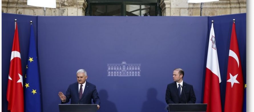 Başbakan Yıldırım, Malta Başbakanı Muscat ile ortak basın toplantısı düzenledi
