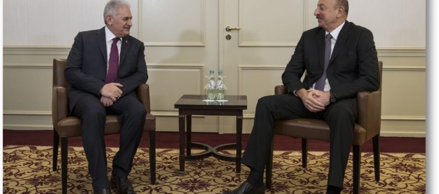 Başbakan Yıldırım, Azerbaycan Cumhurbaşkanı Aliyev ile görüştü