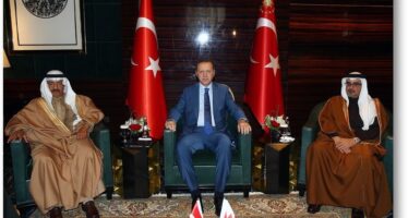 Cumhurbaşkanı Erdoğan, Bahreyn Başbakanı ve Bahreyn Veliaht Prensini Kabul Etti