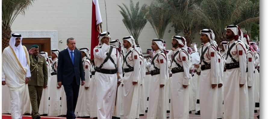 Cumhurbaşkanı Recep Tayyip Erdoğan, Katar Emirlik Divanı’nda