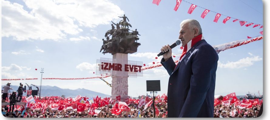 Başbakan Binali Yıldırım, Büyük İzmir Mitingi’nde konuştu