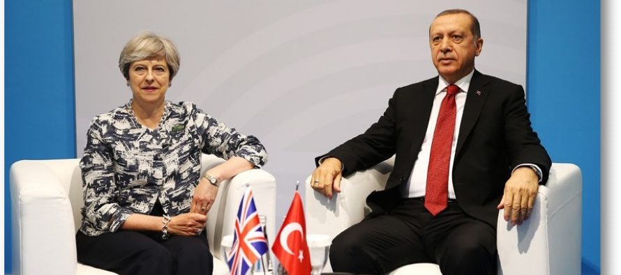 Cumhurbaşkanı Erdoğan, İngiltere Başbakanı May’i Kabul Etti