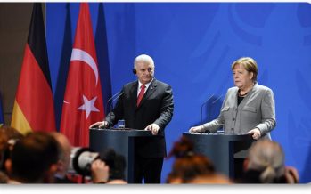 Başbakan Binali Yıldırım İle Alman Mevkidaşı Angela Merkel, Ortak Basın Toplantısı Düzenledi.