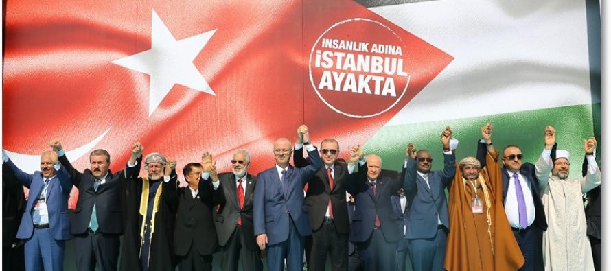 Cumhurbaşkanı Erdoğan, “Zulme Lanet Kudüs’e Destek” mitinginde konuştu