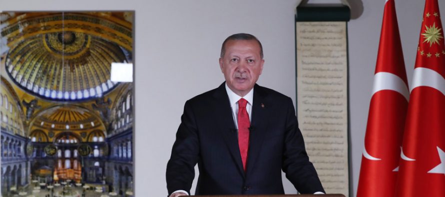 Cumhurbaşkanı Erdoğan,“İnsanlığın ortak mirası olan Ayasofya, yeni statüsüyle herkesi kucaklamaya çok daha samimi, çok daha özgün şekilde devam edecektir”
