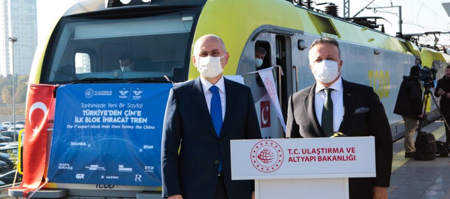 Türkiye’den Çin’e gidecek ilk ihracat treni yola çıktı