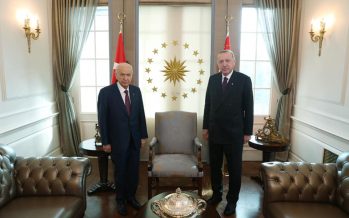 Cumhurbaşkanı Erdoğan, MHP Genel Başkanı Bahçeli ile bir araya geldi