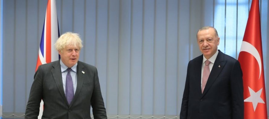 Cumhurbaşkanı Erdoğan, Birleşik Krallık Başbakanı Johnson’la ile bir araya geldi