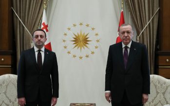 Gürcistan Başbakanı Garibashvili Cumhurbaşkanlığı Külliyesinde