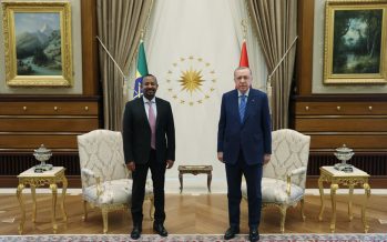 Etiyopya Federal Cumhuriyeti Başbakanı Ali Cumhurbaşkanlığı Külliyesinde