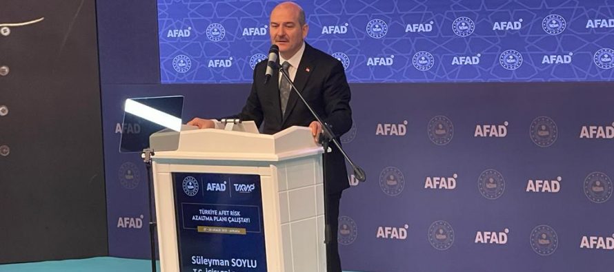 İçişleri Bakanı Süleyman SOYLU, “Depremde yıkılmayan, Sel basmayan ve Toprak Kayması olmayan bir ülkeye ulaşmalıyız.” dedi.