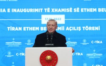 Cumhurbaşkanı Erdoğan, restorasyonu tamamlanan Ethem Bey Camii’nin açılışını gerçekleştirdi