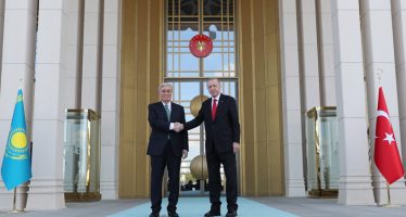Kazakistan Cumhurbaşkanı Tokayev Cumhurbaşkanlığı Külliyesinde