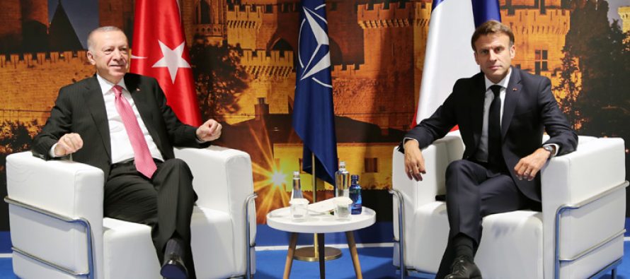 Cumhurbaşkanı Erdoğan, Fransa Cumhurbaşkanı Macron ile görüştü