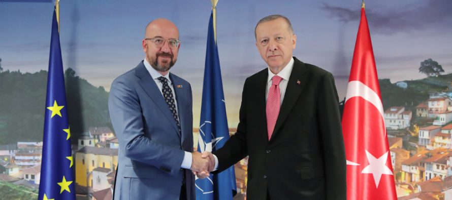 Cumhurbaşkanı Erdoğan, AB Konseyi Başkanı Michel ile görüştü