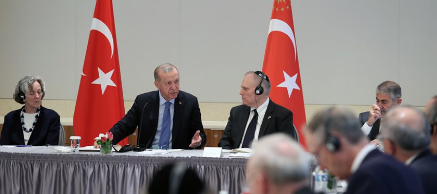 Cumhurbaşkanı Erdoğan, Amerikan Yahudi Toplumu Çatı Kuruluşları Temsilcilerini kabul etti