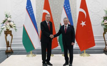 Cumhurbaşkanı Erdoğan, Özbekistan Cumhurbaşkanı Mirziyoyev ile görüştü
