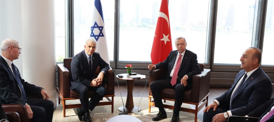 Cumhurbaşkanı Erdoğan, İsrail Başbakanı Lapid ile görüştü