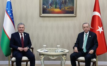 Cumhurbaşkanı Erdoğan, Özbekistan Cumhurbaşkanı Mirziyoyev ile görüştü