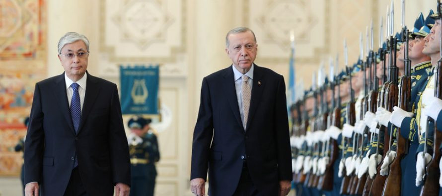 Cumhurbaşkanı Erdoğan, Kazakistan Akorda Sarayı’nda