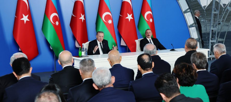 Cumhurbaşkanı Erdoğan, “Tüm projelerde Azerbaycan’ın yanında olmaya hazırız”