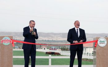 Cumhurbaşkanı Erdoğan, Azerbaycan Dost Agropark Zengilan Akıllı Tarım Köyü Projesi İlk Etabı açılışına katıldı