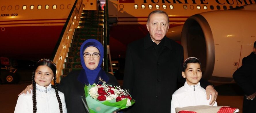 Cumhurbaşkanı Erdoğan Türkmenistan’da