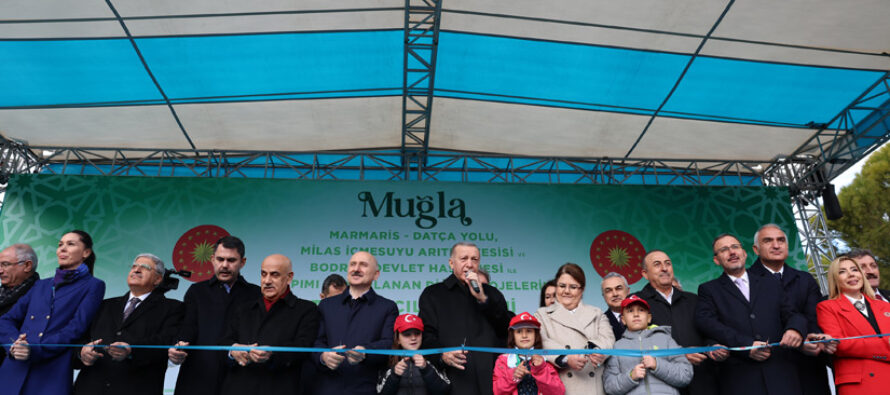 Cumhurbaşkanı Erdoğan, Muğla’da toplu açılış törenine katıldı