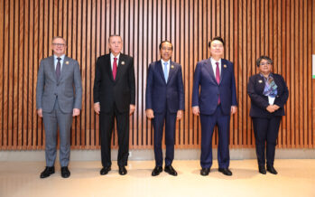 Cumhurbaşkanı Erdoğan, MIKTA üyesi ülkelerin liderleriyle bir araya geldi