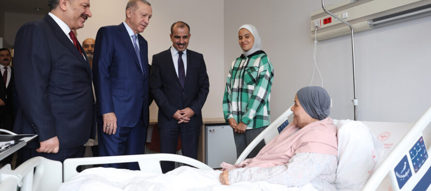 Cumhurbaşkanı Erdoğan, Gazze’den getirilen hastaları ziyaret etti