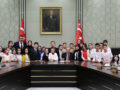 Cumhurbaşkanı Erdoğan, Millî Eğitim Bakanı Tekin ve beraberindeki çocukları kabul etti