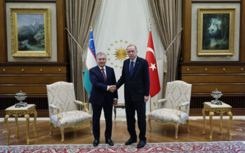 Özbekistan Cumhurbaşkanı Mirziyoyev Cumhurbaşkanlığı Külliyesinde